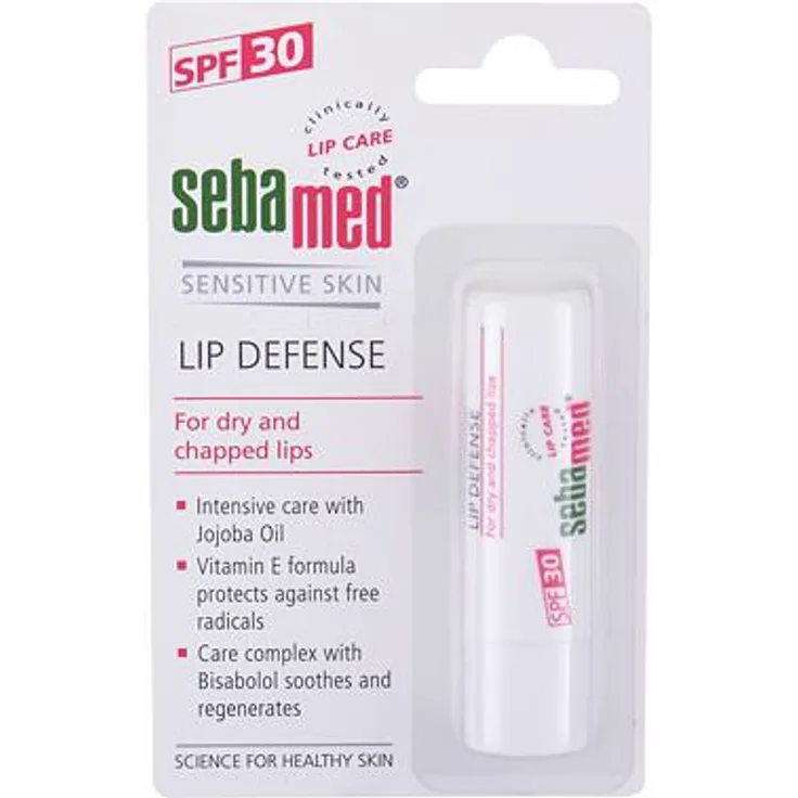SebaMed Sensitive Skin Lip Defense SPF30 Regenerierender Lippenbalsam mit UV-Filter 4,8 g für Frauen