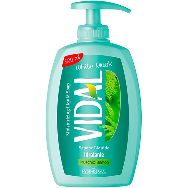 Vidal Flüssigseife wild musk weißer Moschus 500 ml für alle Hauttypen geeignet