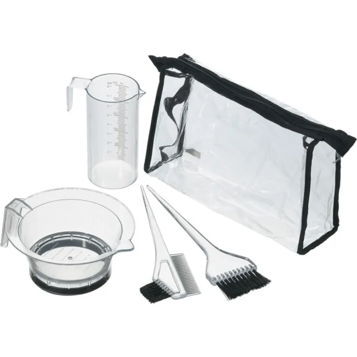 Comair Färbe-Zubehör-Set 5-teilig transparent