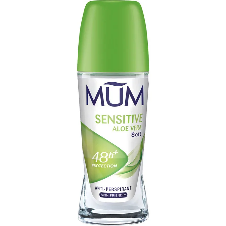 MUM Deo Roll on Sensitive Care mit Aloe Vera und Jojobaöl 50 ml