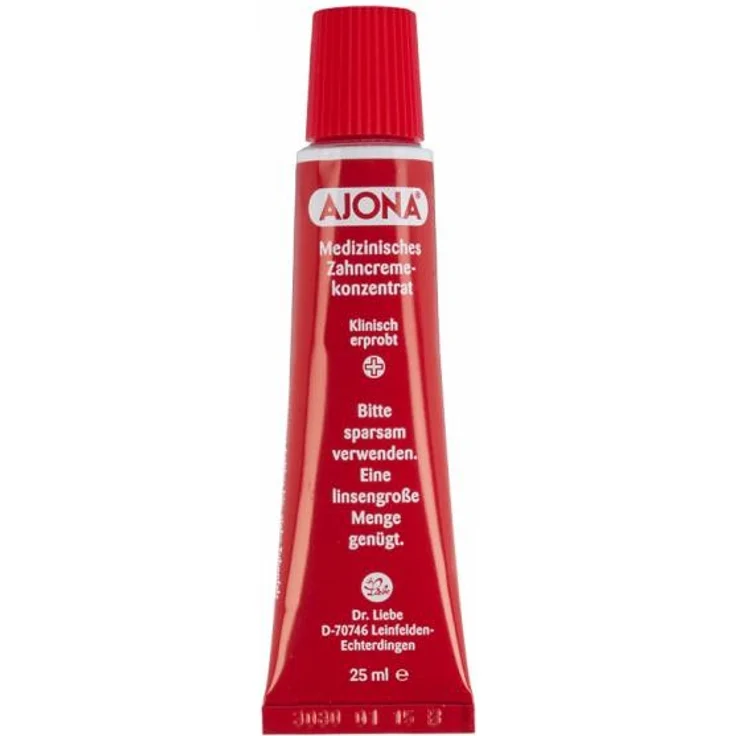 Ajona Medizinisches Zahncremekonzentrat für Zähne, Zahnfleisch & Zunge, 25 ml – Bild 1