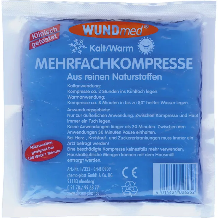 Wundmed Mehrfach-Kompresse kalt/warm 14 x 14 cm