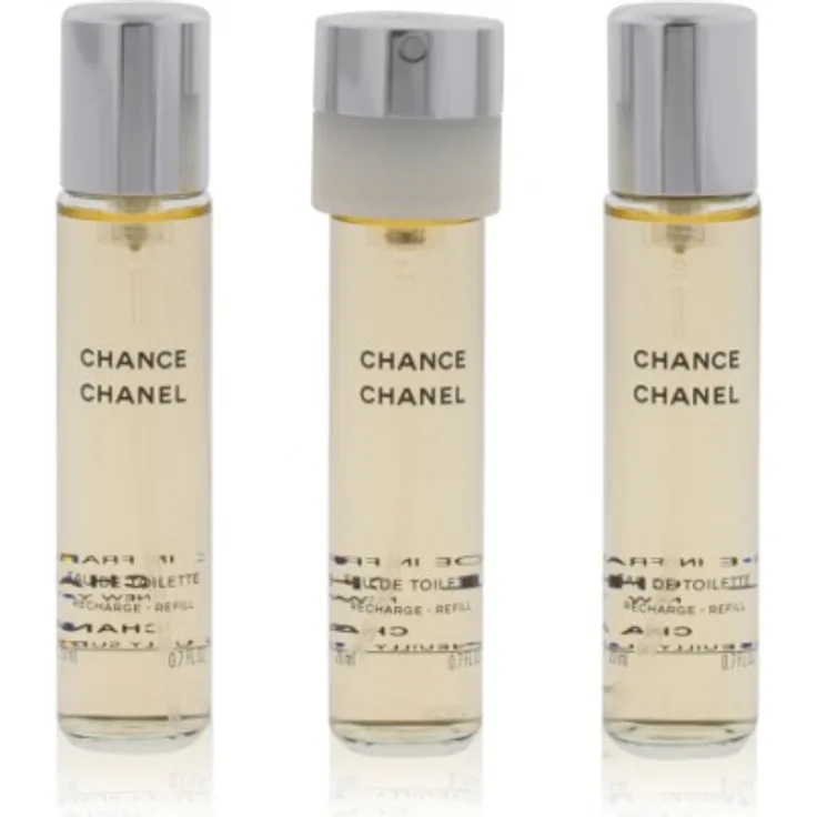 Chanel Chance Twist and Spray Eau de Toilette (EdT) Refill Set 3 x 20 ml