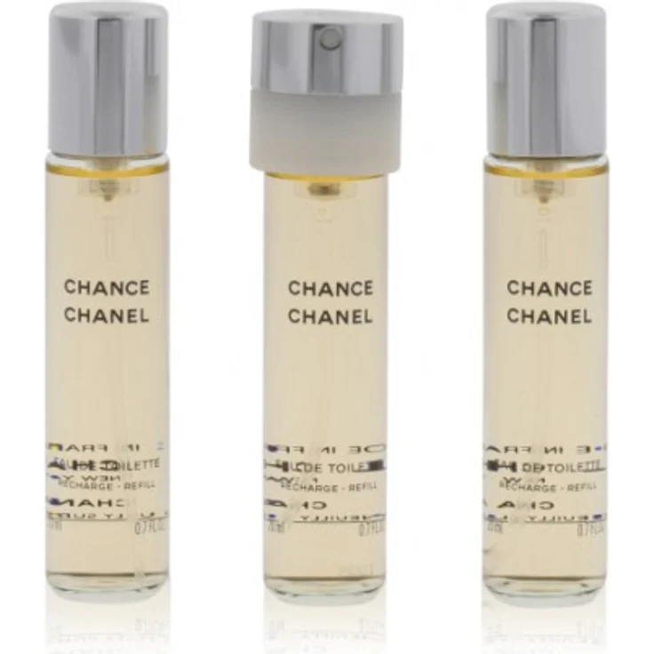 Chanel Chance Twist and Spray Eau de Toilette (EdT) Refill Set 3 x 20 ml