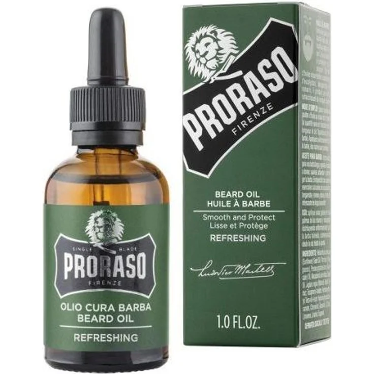 Proraso Beard Oil Refresh Eucalyptus 30 ml, Textur: Öl, für Herren empfohlen  – Bild 1