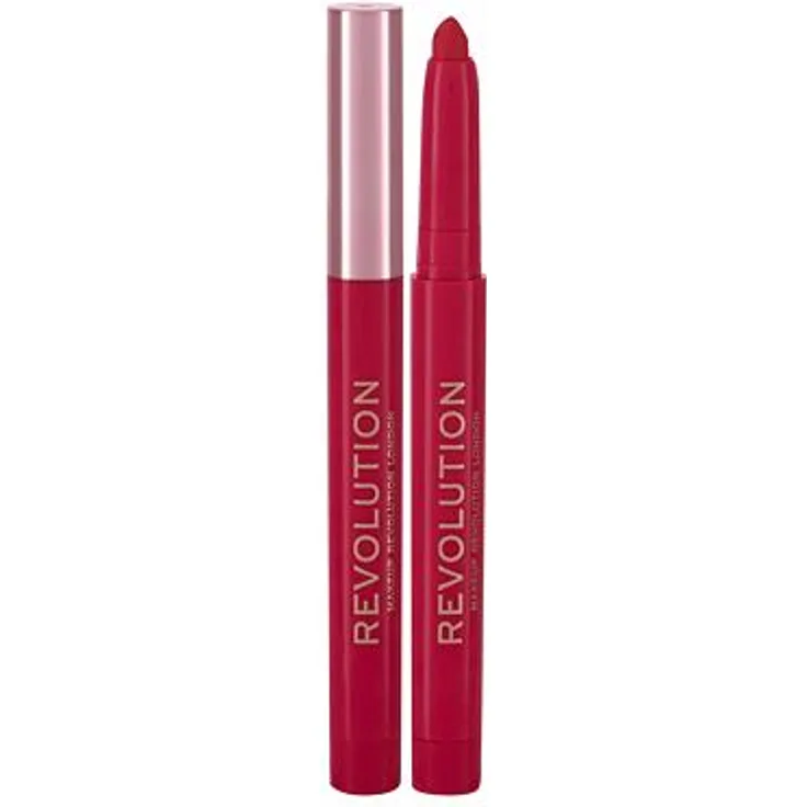 Makeup Revolution London Velvet Kiss Lip Crayon Cremig-samter Lippenstift 1,2 g Farbton Decadence