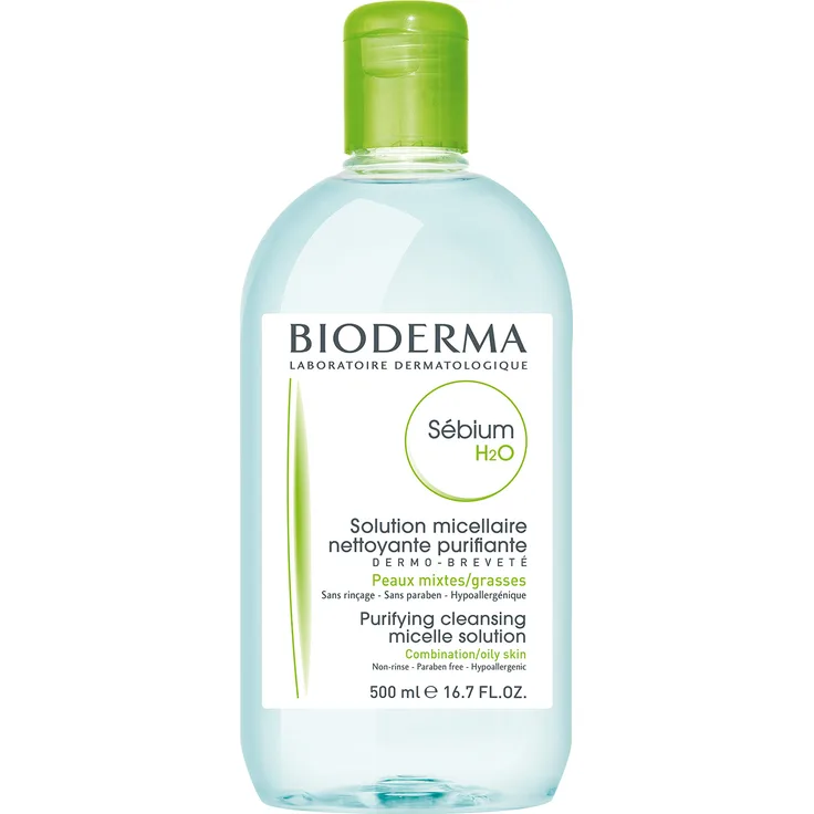 Bioderma Sebium H2O reinigende Lösung, 500 ml, für Mischhaut geeignet
