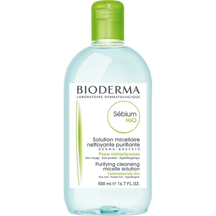 Bioderma Sebium H2O reinigende Lösung, 500 ml, für Mischhaut geeignet – Bild 1