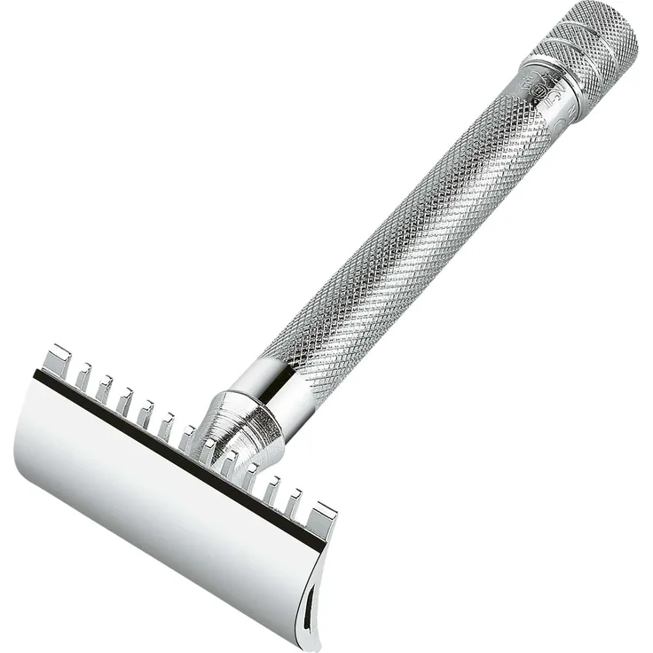Merkur  Rasierer  langer Griff, verchromt