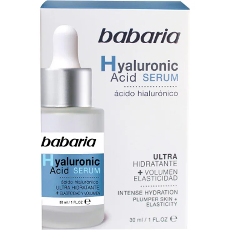 Babaria Hyaluronic Acid Serum Ultrahidratante 30 ml, mit pflegender Wirkung 