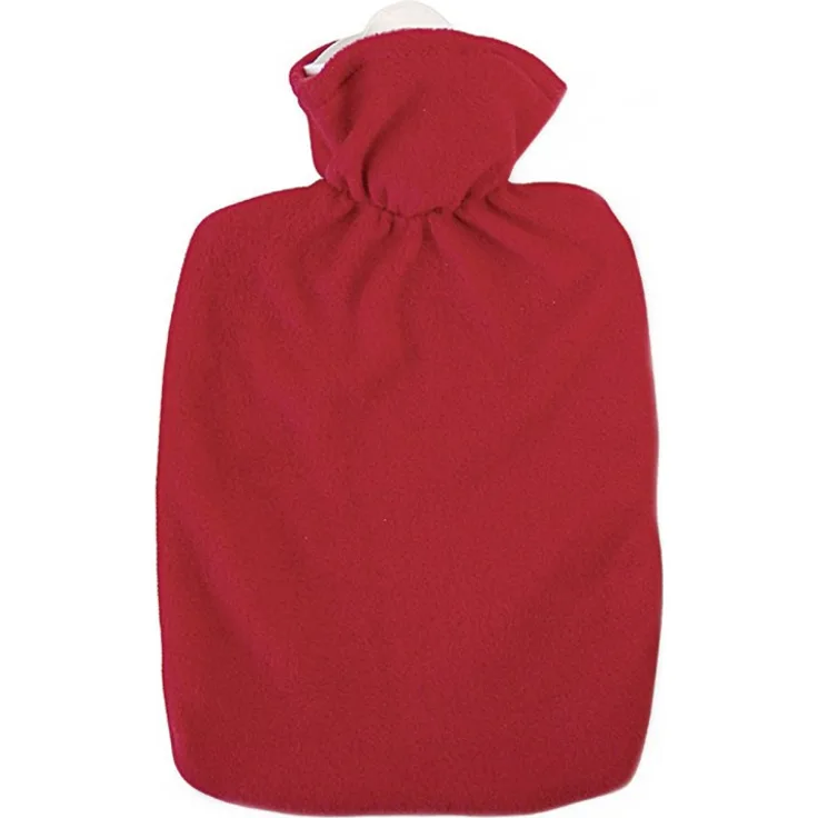 Hugo Frosch Wärmflasche Klassik Fleecebezug 1,8 l rot (0411)