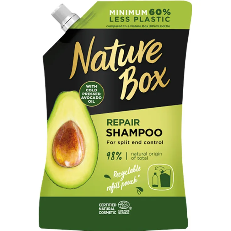 Nature Box Avocado Shampoo Für Beschädigtes Haar Refill 500 ml