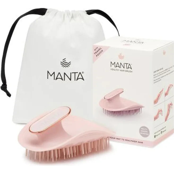Manta HEALTHY HAIR BRUSH ultra gentle #pink-rose gold