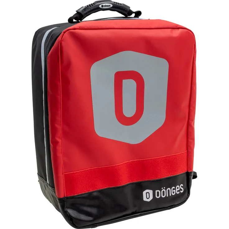 Dönges Notfallrucksack SEG mit Innentaschen, rot-schwarz, 360 x 420 x 190 mm