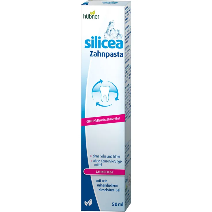 Hübner Silicea Ohne Pfefferminzöl 50 ml, für saubere & gesunde Zähne