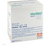 MaiMed Mullkompressen 10x10 cm steril 8fach, 50 Stück
