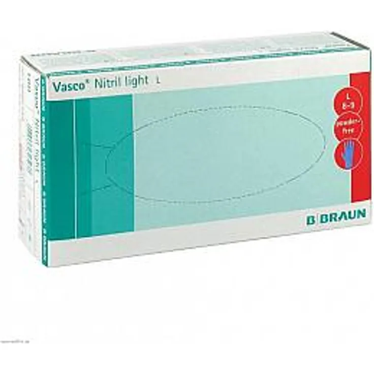 B. Braun Melsungen Vasco Nitril light Untersuchungshandschuhe Gr.L 100 Stück