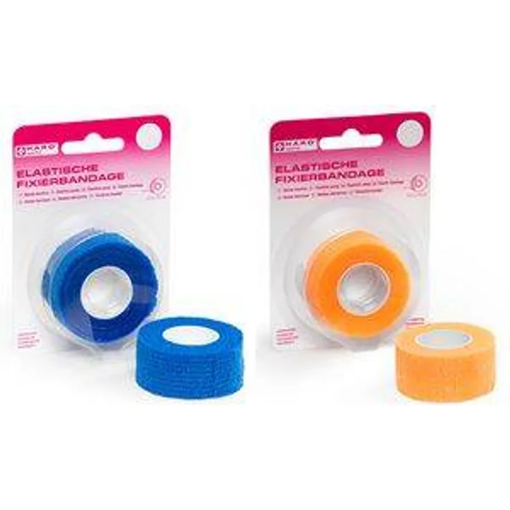 HARO Elastische Fixierbandage, 25 mm x 2,5 m, blau