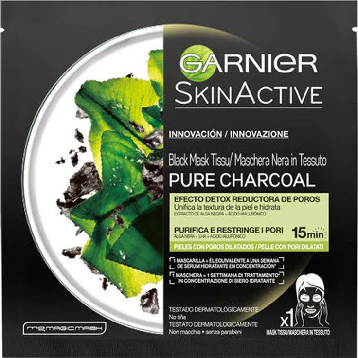 Garnier GesichtsmaskePURE CHARCOAL black detox Garnier, für Damen und Herren