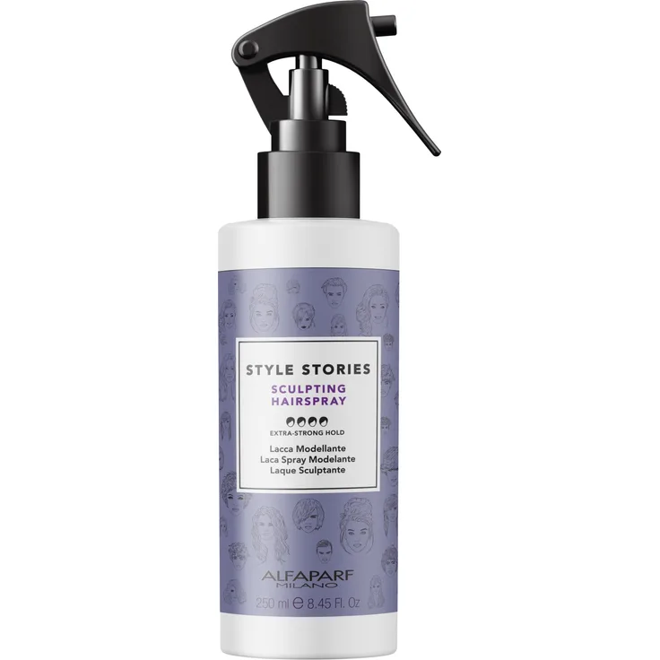 ALFAPARF Style Stories Sculpting Spray 250 ml Dampfreiniger Unisex Adult, Schwarz, Einheitsgröße