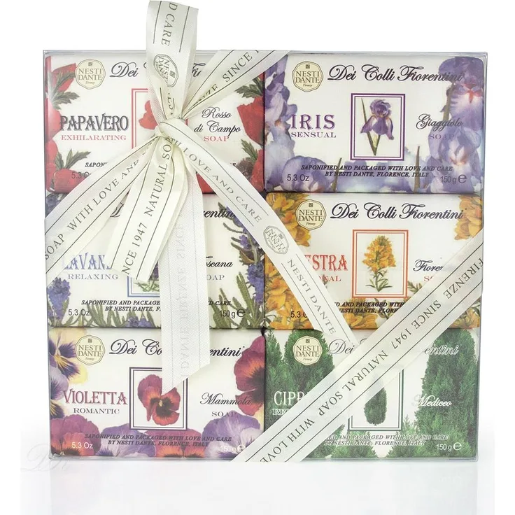 Nesti Dante Nesti Dante Seifen geschenk-Set Dei Colli Fiorentini 6X 150 g für Alle Hauttypen geeignet