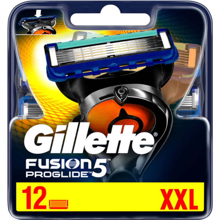 Gillette Fusion5 ProGlide Rasierklingen 12 Stück – Bild 1