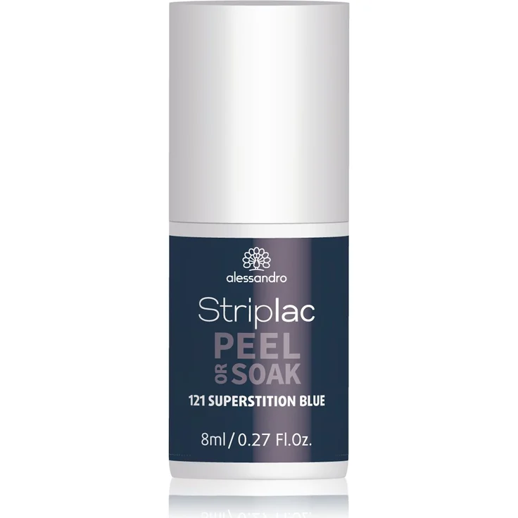 Alessandro Striplac Peel or Soak 121 Superstition Blue 8 ml, Farbton: Blau – Bild 1