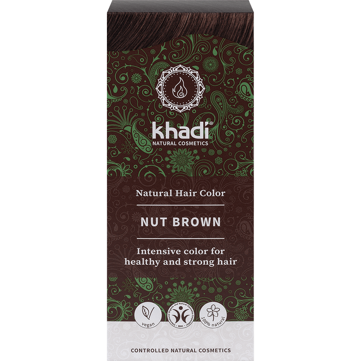Khadi Pflanzenhaarfarbe Nussbraun 100 g