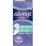 Always Slipeinlage Damenbinden Fresh Protect Normal 30 Stück - Preisvergleich