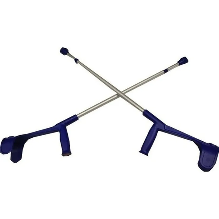 Dr. Junghans Medical UNTERARMKRÜCKE f.Erw.Leichtmet.blau 2 Stück
