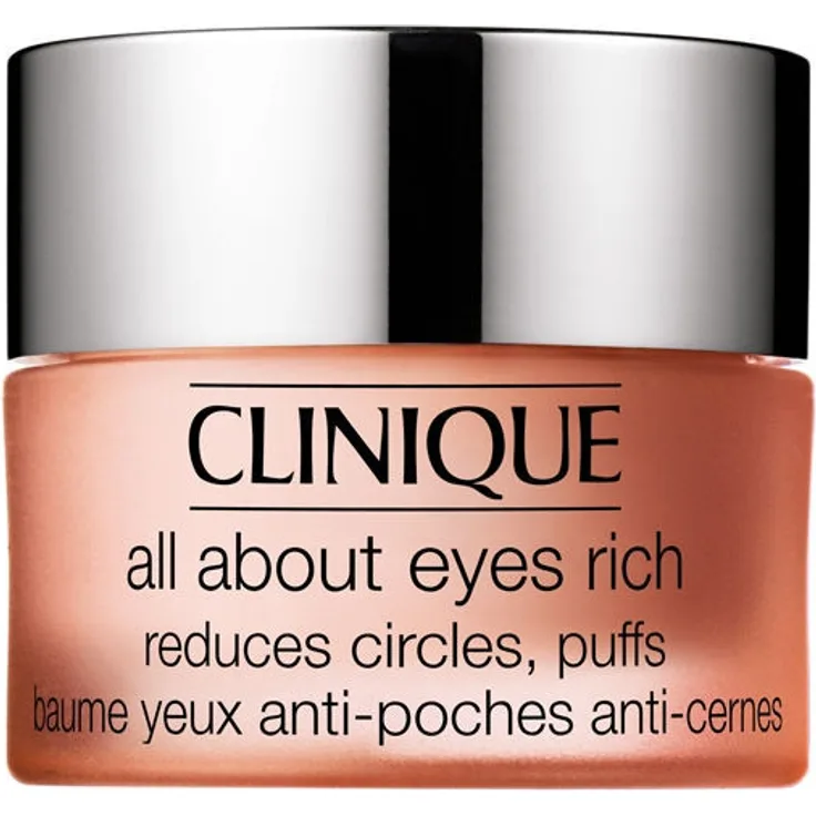 Clinique All About Eyes Rich feuchtigkeitsspendende Augencreme gegen Schwellungen und Augenschatten 15 ml