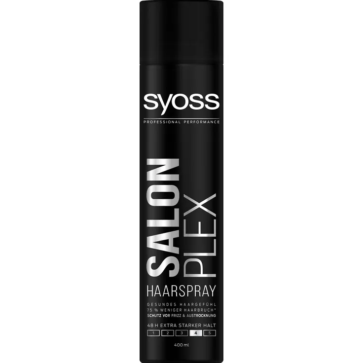 Syoss Salon Plex Haarspray, Haltegrad 4, extra stark 400 ml