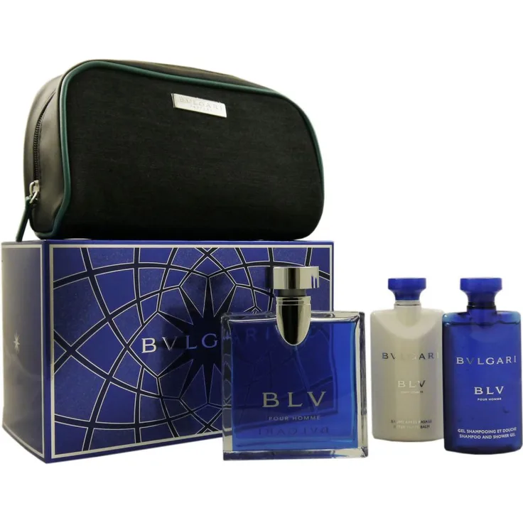 Bvlgari Bulgari BLV Blu Set EdT 100 ml + After Shave Balm + Duschgel
