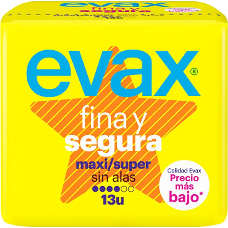Evax fina & segura compresas maxi 13 Stück Damenbinden