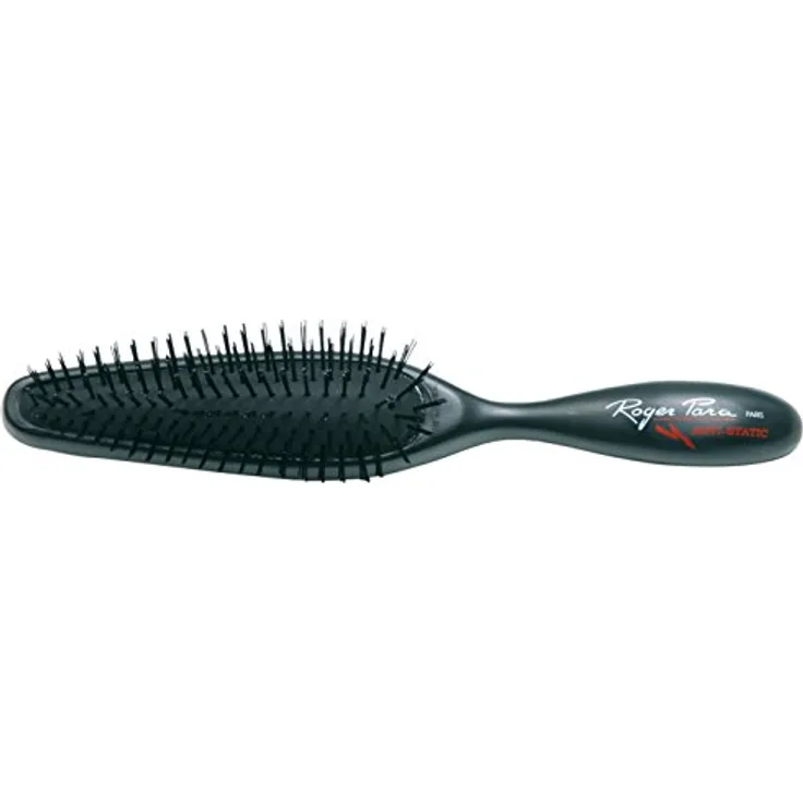 Roger Para Bürste schmal schwarz 6-reihig Nylonborsten, 1er Pack, (1x)