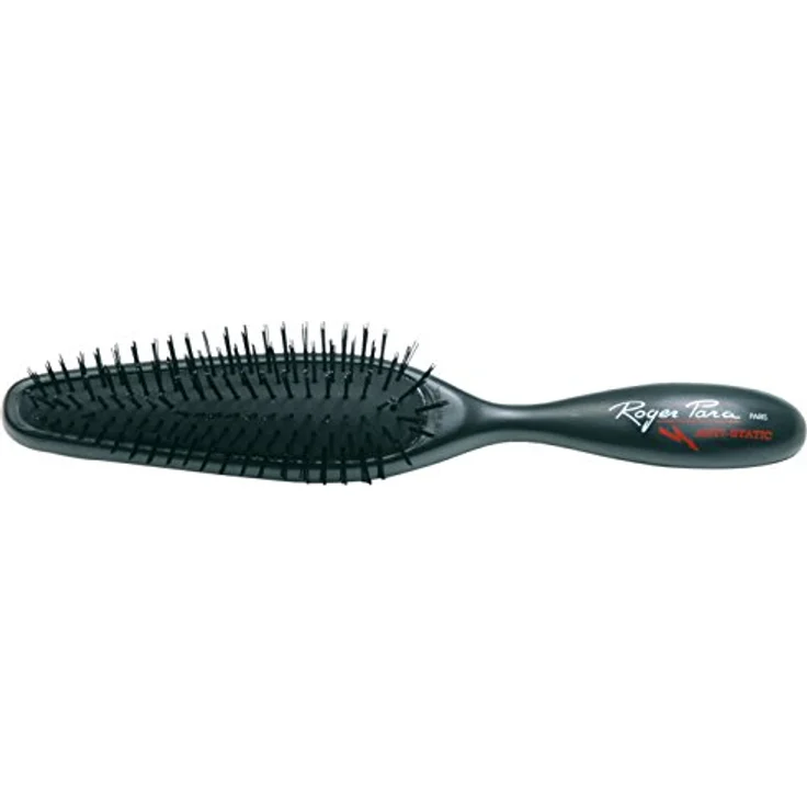 Roger Para Bürste schmal schwarz 6-reihig Nylonborsten, 1er Pack, (1x)