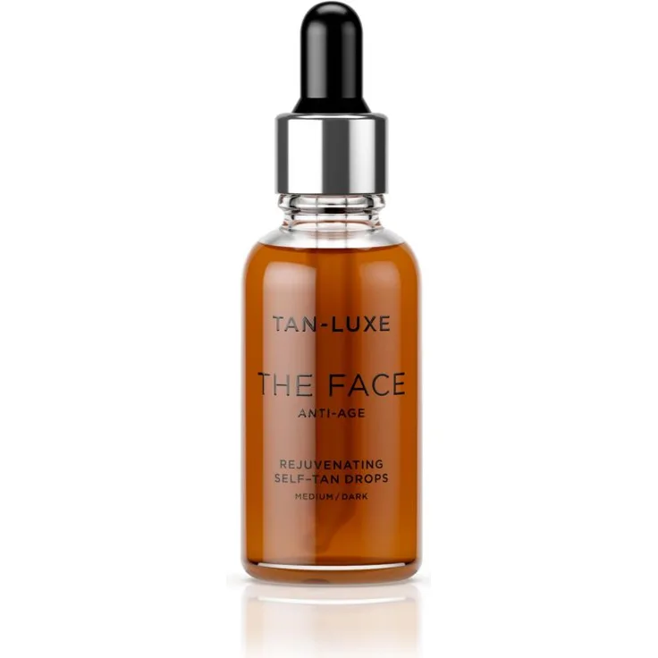 Tan-Luxe The Face Anti-Age Rejuvenating Self-Tan Drops Serum Medium/Dark 30 ml