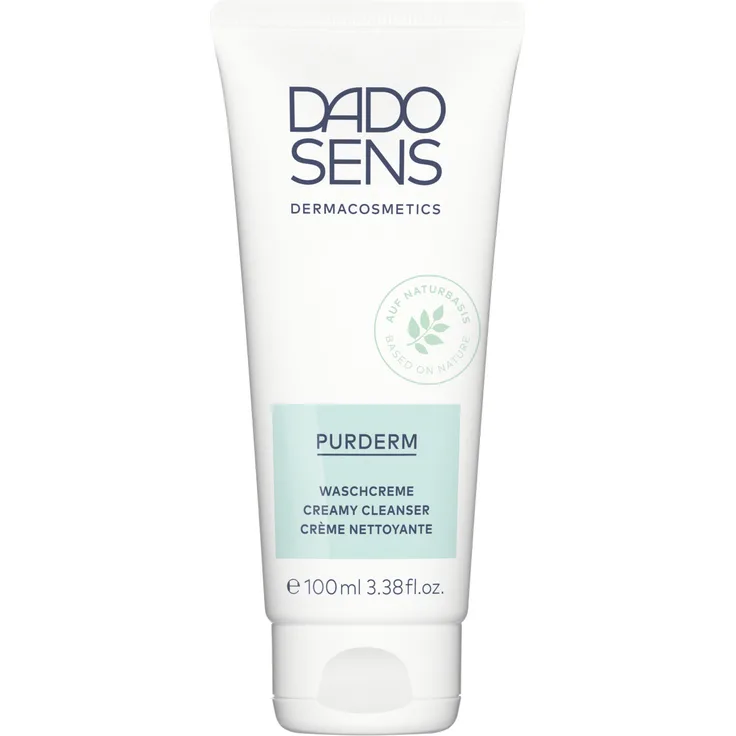 Dado Sens Purderm Waschcreme 100 ml, löst Verhornungen, Öffnet die Poren und begünstigt den Talgabfluss 