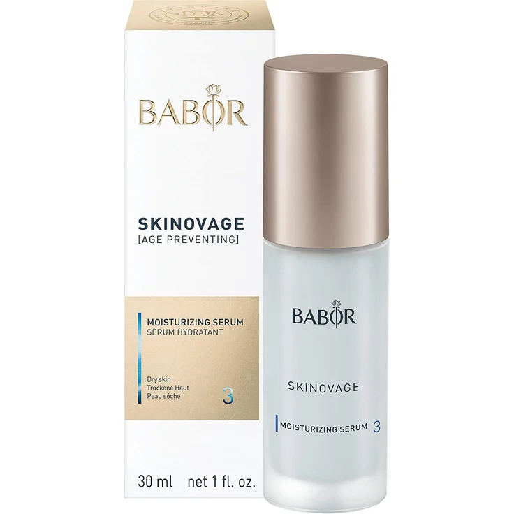 Baboor Skinovage Moisturizing Serum, feuchtigkeitsspendende Wirkungs Serum für trockene, für frischere Haut, vegan, 30 ml – Bild 2
