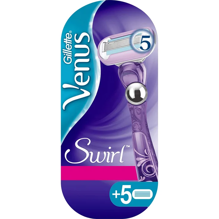 Gillette Venus Swirl Flexiball + 6 Rasierklingen