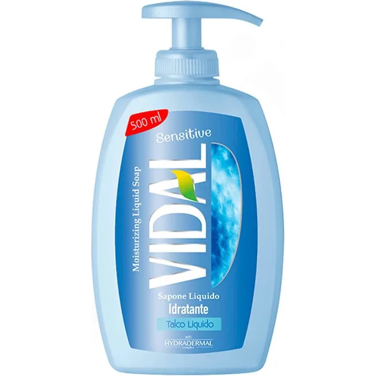 Vidal Flüssigseife Sensitive 500 ml talco liquido für alle Hauttypen geeignet