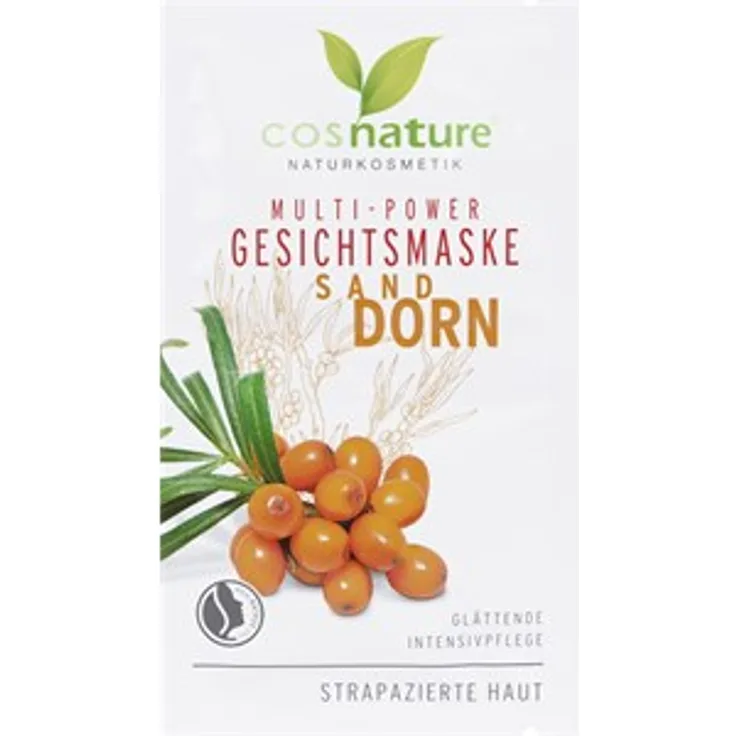 Cosnature Pflege Gesichtspflege Multi-Power GesichtsmaskeSanddorn 2 x 8 ml, für Damen und Herren