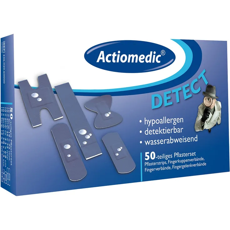 Actiomedic DETECT Pflasterset, wasserabweisend, Pack à 50 Stück