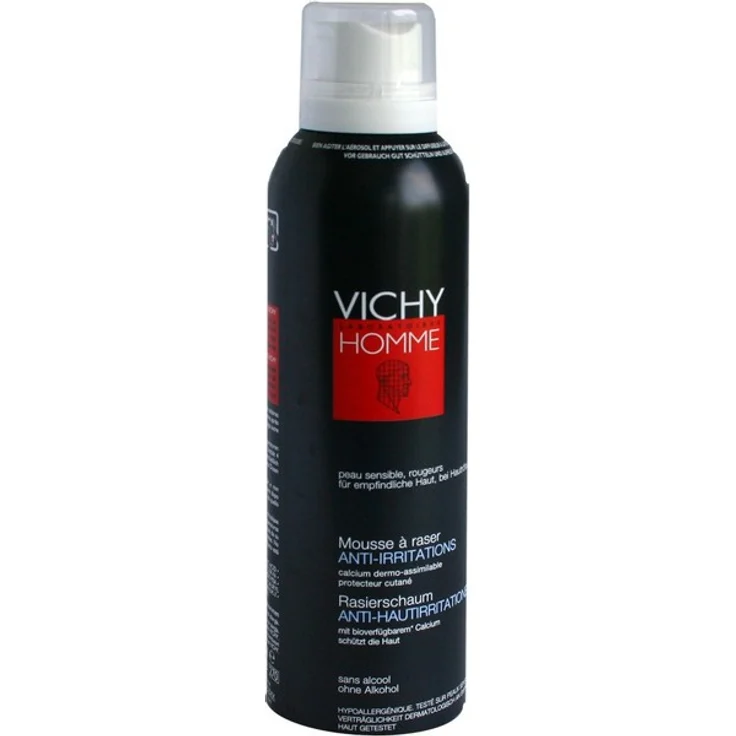 Vichy Homme Rasierschaum Anti-Hautirritationen für empfindliche Haut geeignet 200 ml – Bild 1
