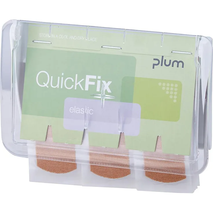Plum Pflasterspender QuickFix Uno transparent 45er-Pack