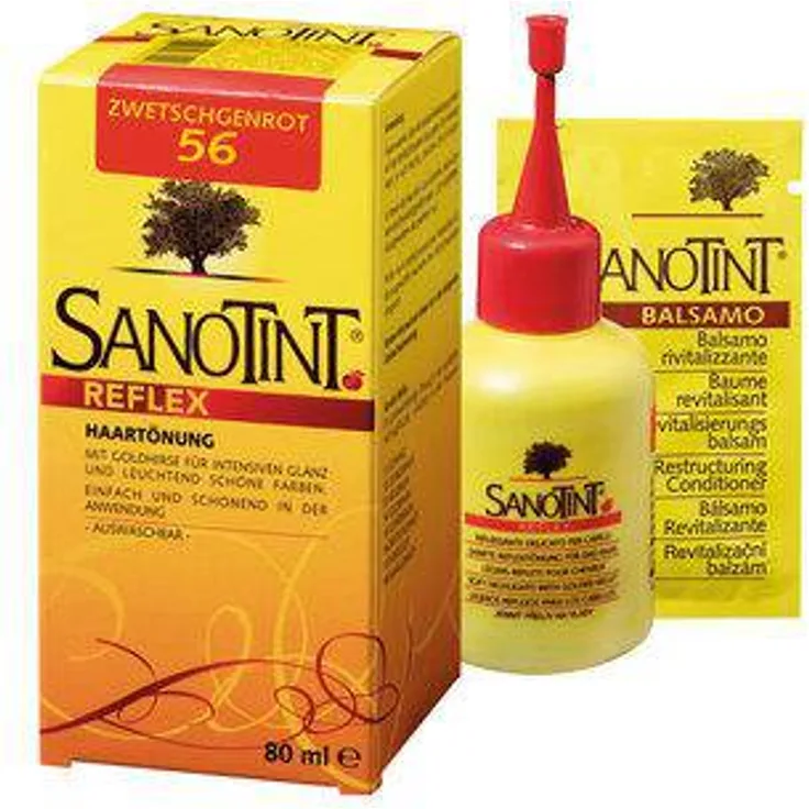 Sanotint Reflex hair dye no. 56 Plum red, 80ml