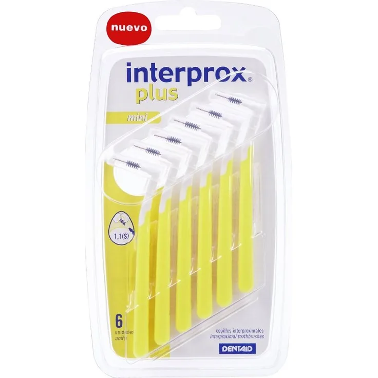 Interprox 0,7 mm Mini Gelb Plus Interproximal Bürste  6 Stück