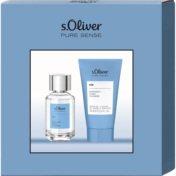 s.Oliver Pure Sense Men Duo Set Eau de Toilette (EdT) 30 ml + Duschgel 75 ml
