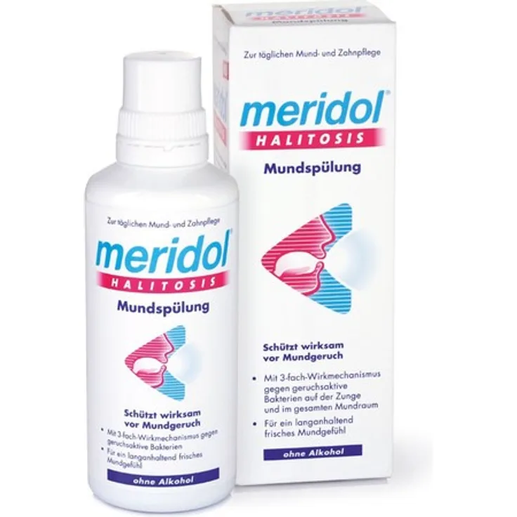 meridol Mundspülung Probiergröße 4er Pack 4 x 100 ml Mundspülung frischer Atem