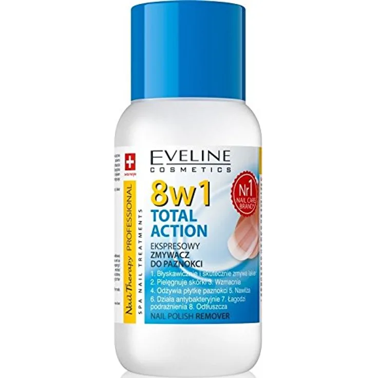 Eveline Cosmetics Nail Theraphy 8in1 Total Action NAGELLACKENTFERNER Acetonfrei, 150 ml